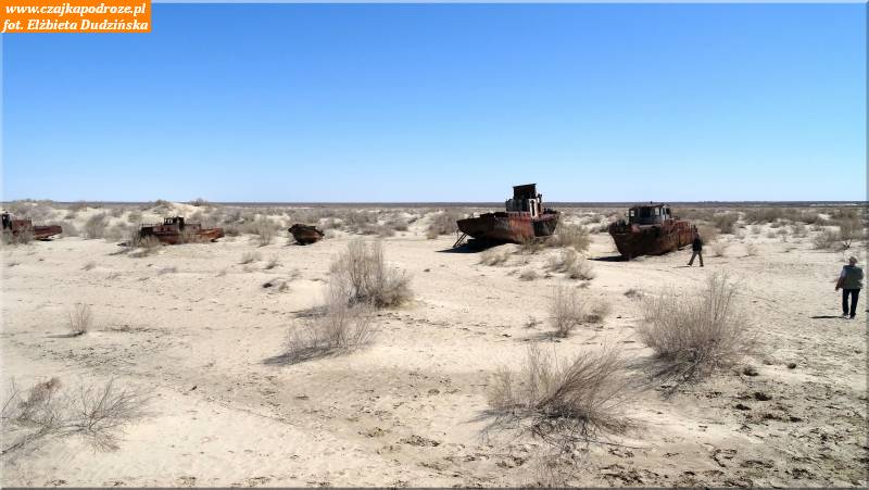 6. Cmentarzysko statków na dnie Morza Aralskiego