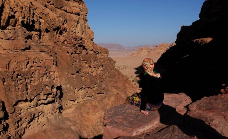 Wadi Rum to magiczne miejsce... można godzinami siedzieć i patrzeć na ten bezkres...